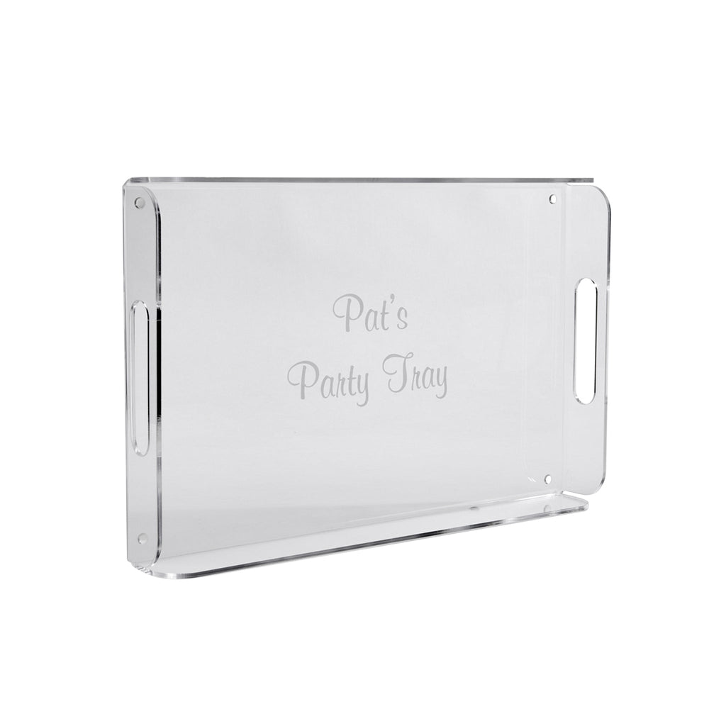 Acrylic Handled Tray - 16.5" x 10.5"_personalized