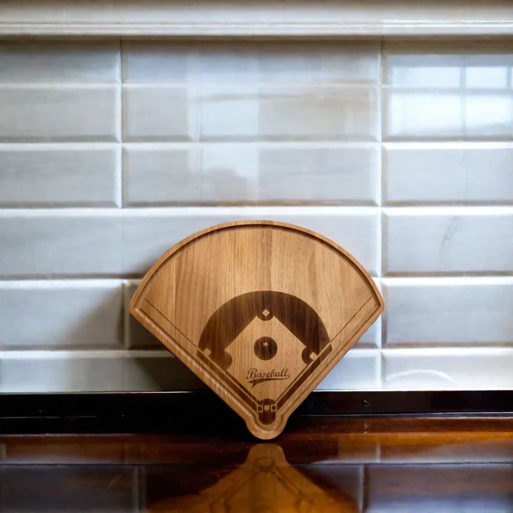Baseball Diamond Wood Board - 15" x 18"_lifestyle