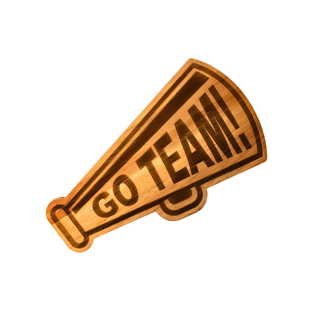 Go Team Megaphone Wood Board - 9.25" x 16"2