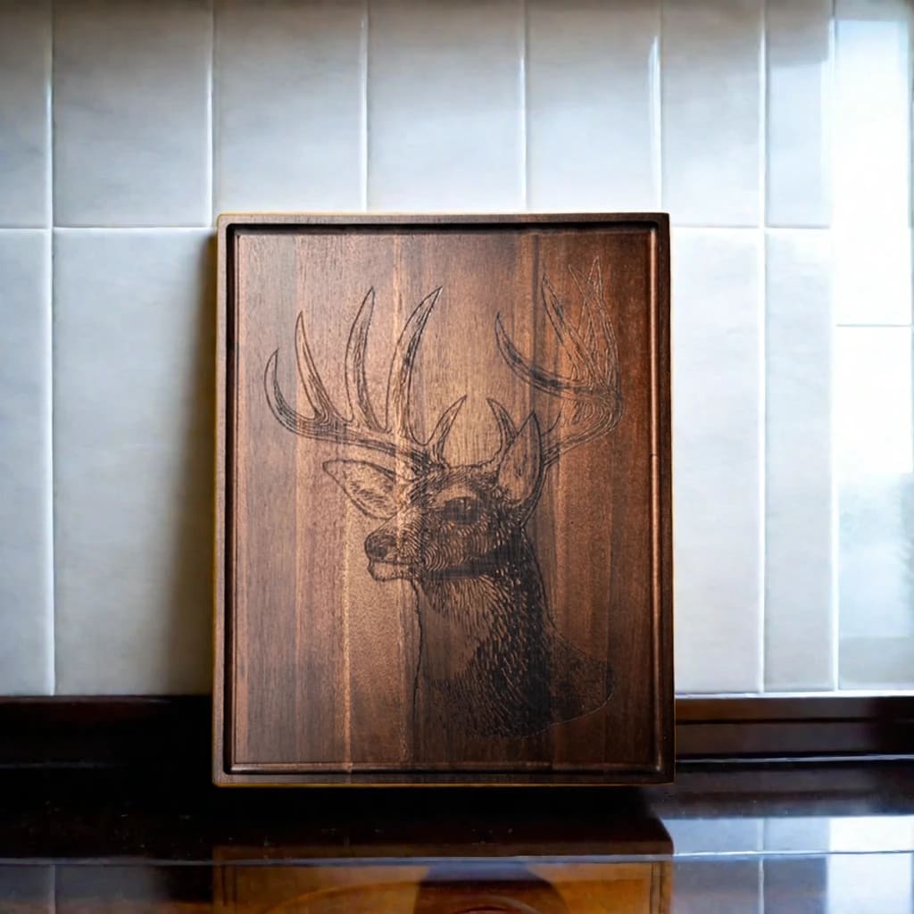 Deer Hunting Wood Board - 14" x 18"_lifestyle