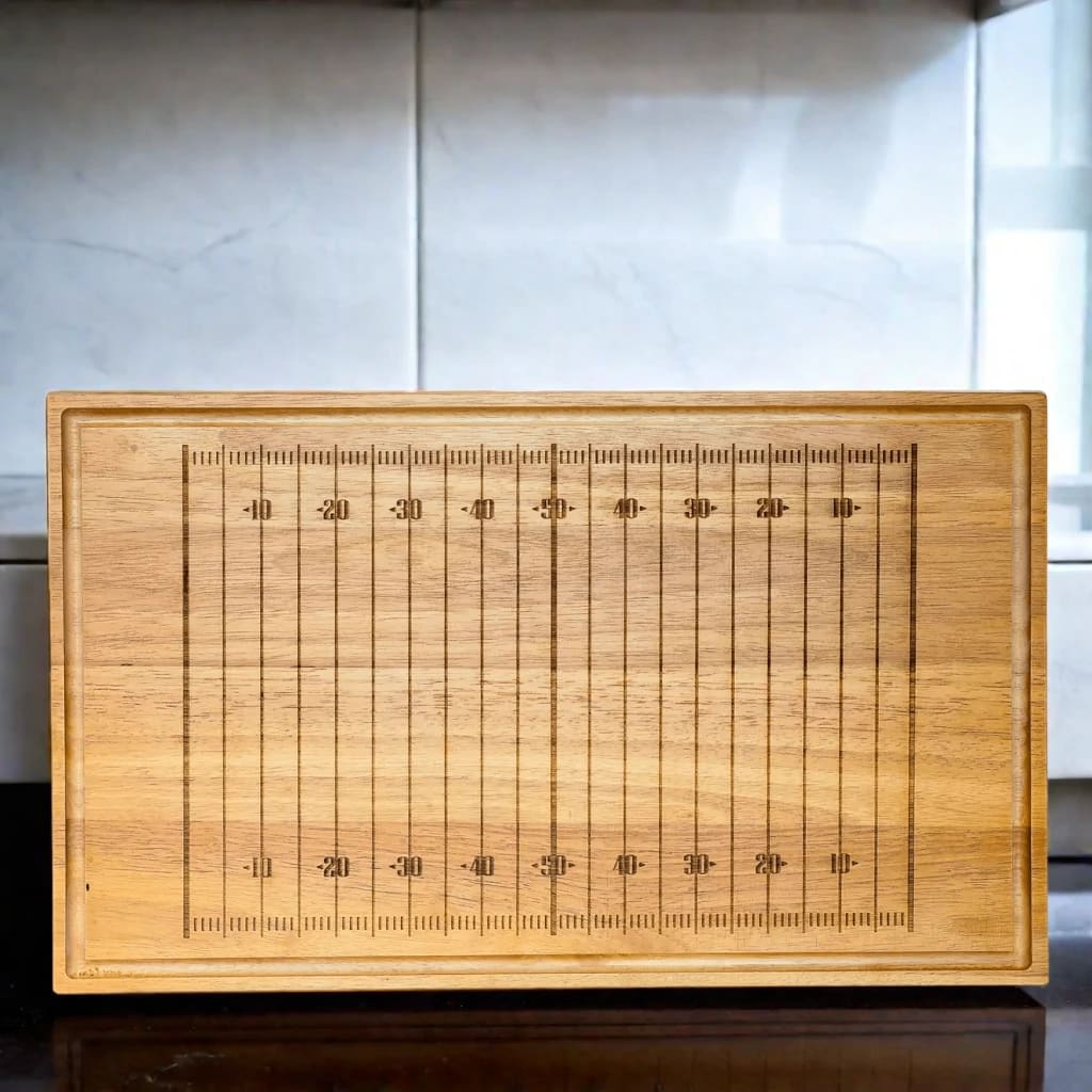 Football Field Wood Board - 20" x 12"