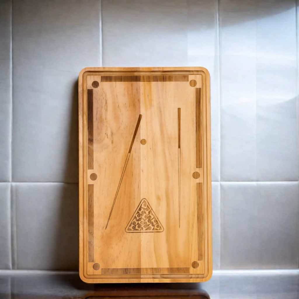 Pool Table Wood Board - 18" x 11"_lifestyle