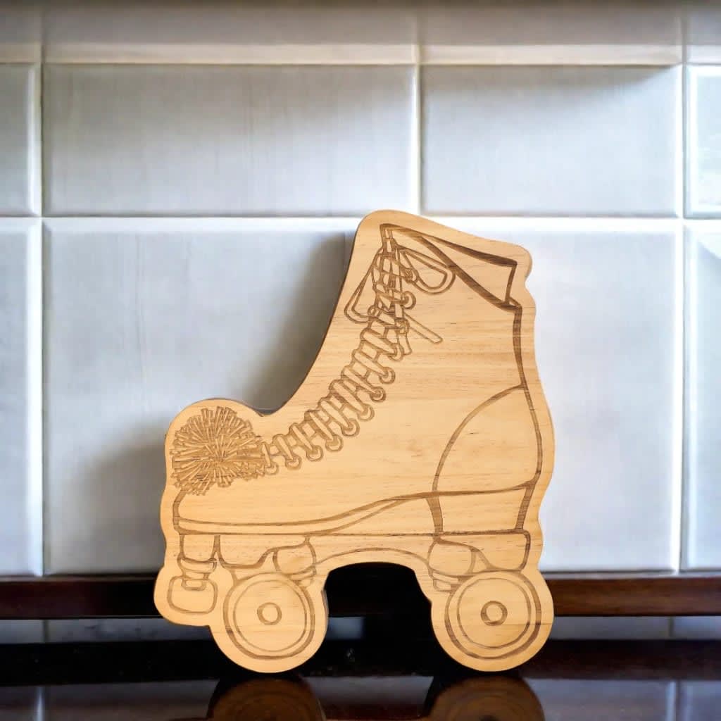 Roller Skate Wood Board - 13" x 15"_lifestyle