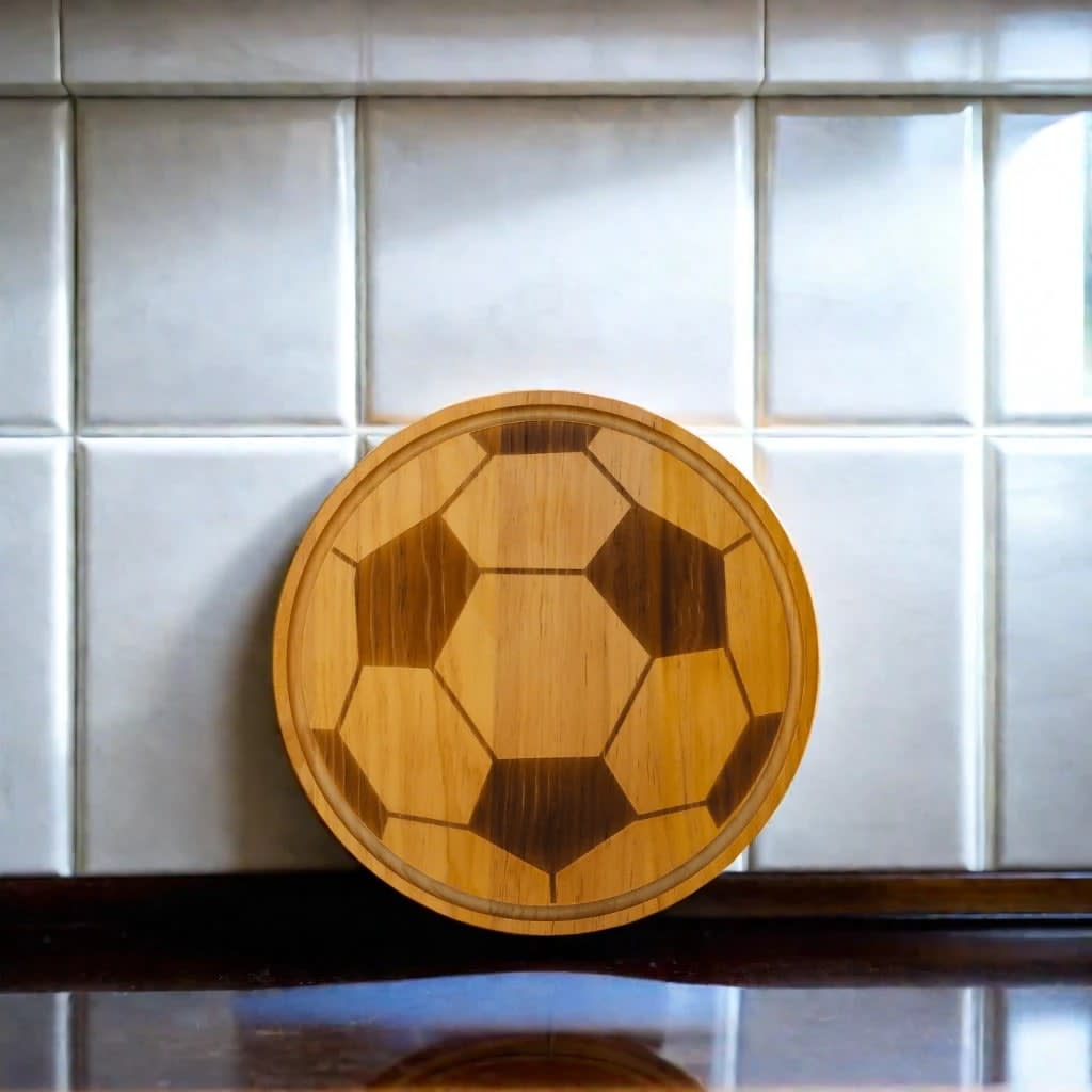 Soccer Ball Wood Board - 13"_lifestyle