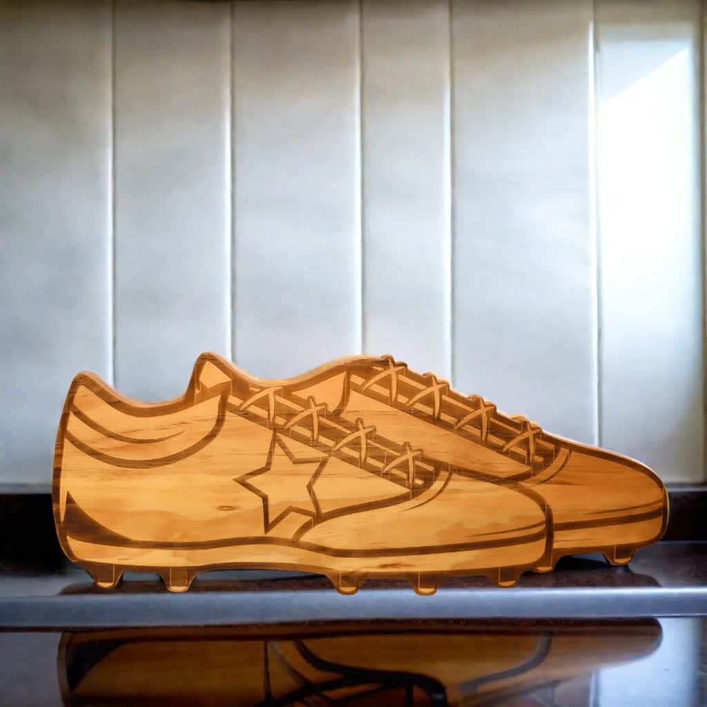 Golf Shoes Wood Board - 7.5" x 18"_lifestyle