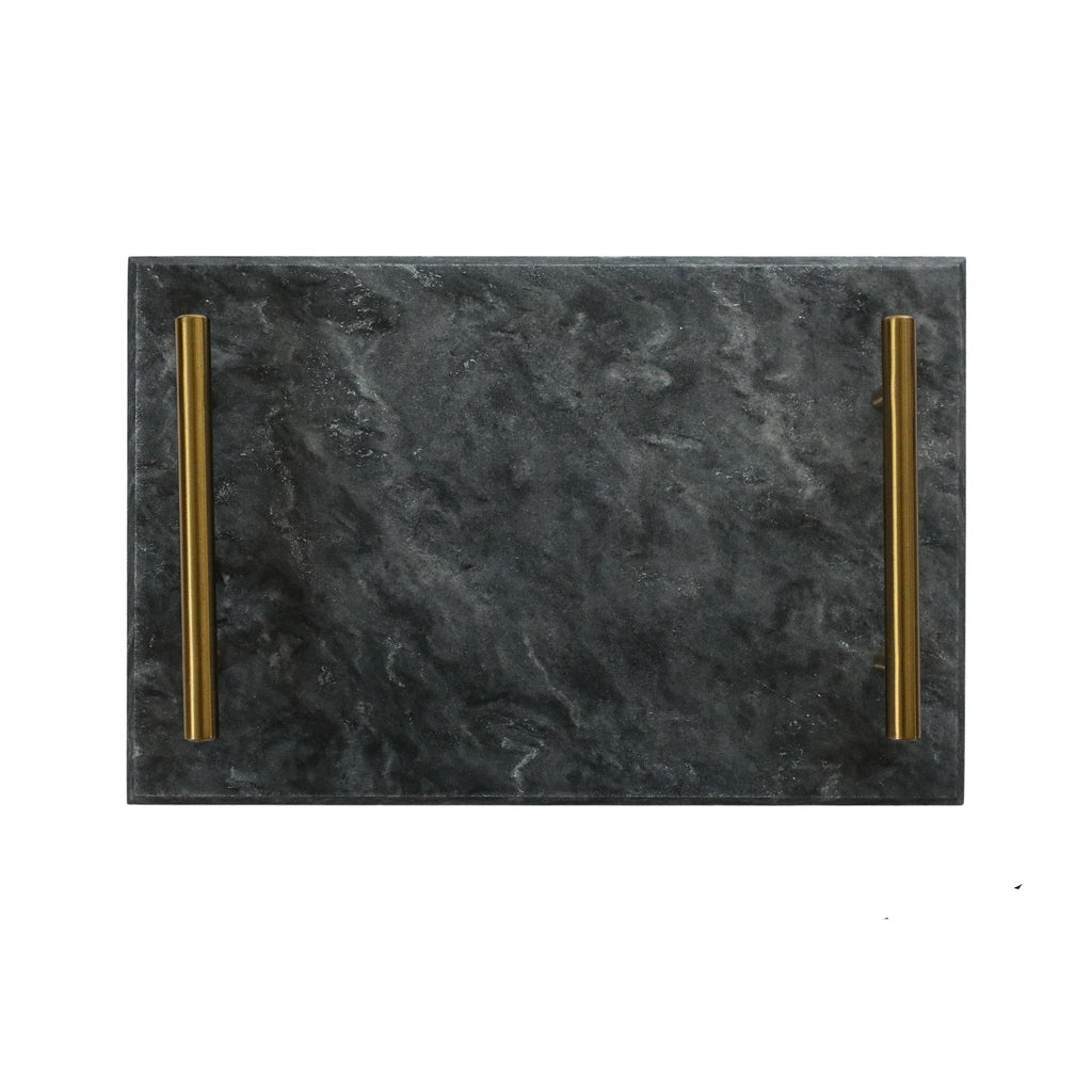 Black Marble Board with Gold Handles_1