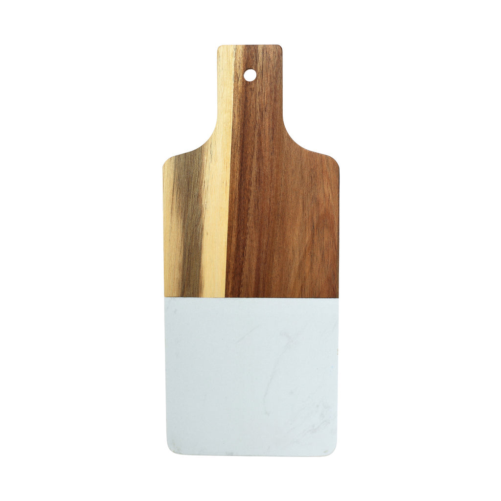 White Marble and Acacia Wood Handled Board_3