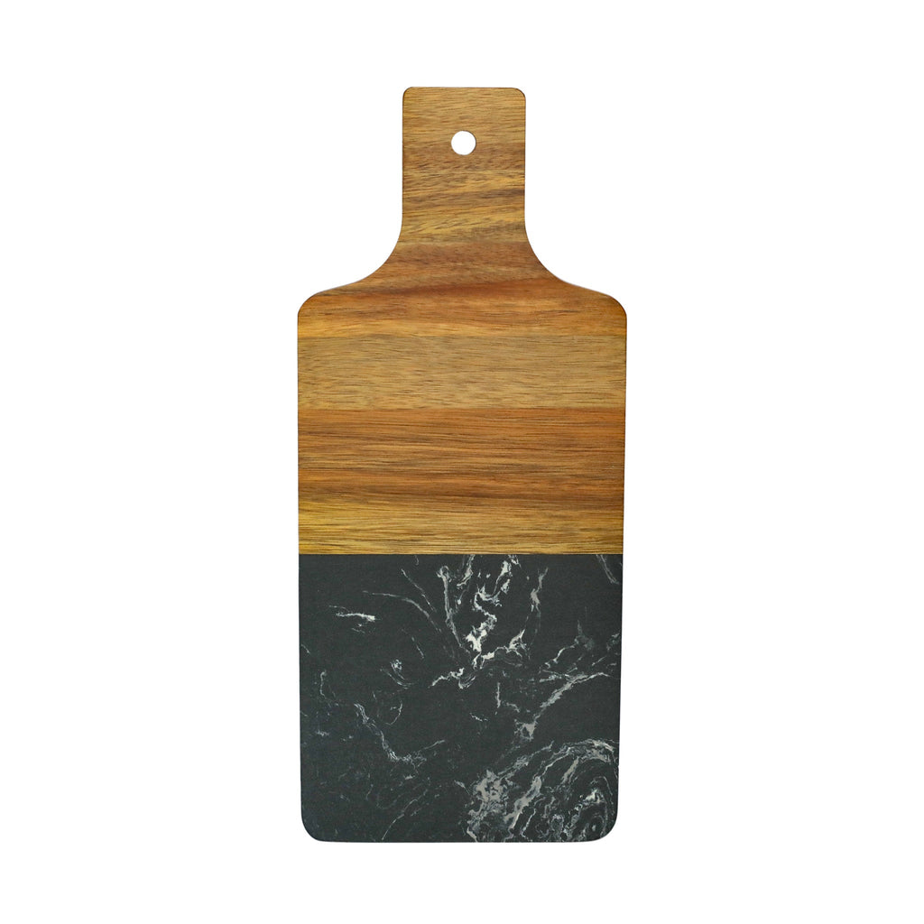 Black Marble and Acacia Wood Handled Board_1