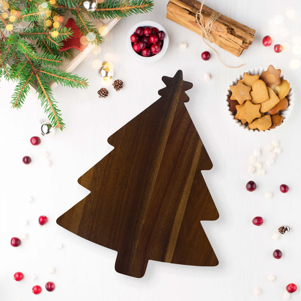 Holiday Tree Acacia Wood Board - 12.75" x 16"_lifestyle