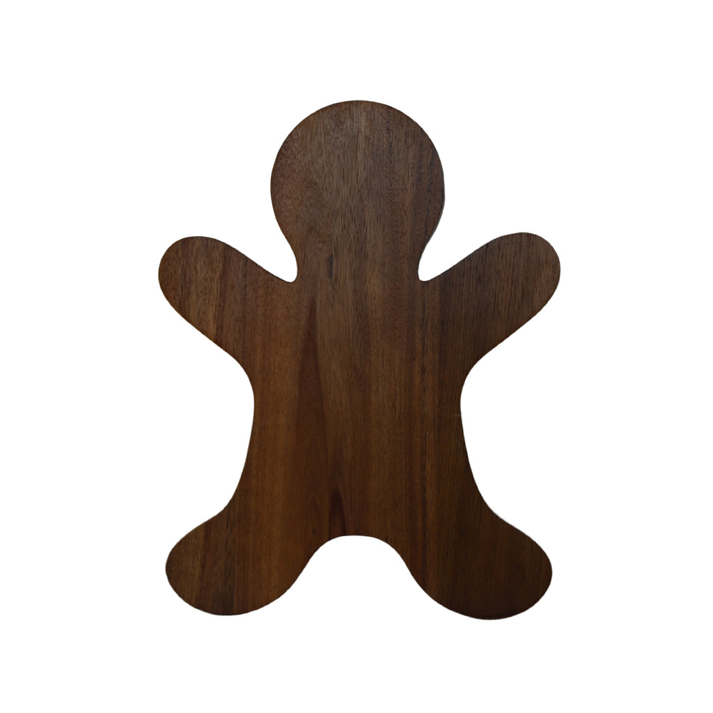 _Gingerbread Man Acacia Wood Board - 15" x 11.5"_back