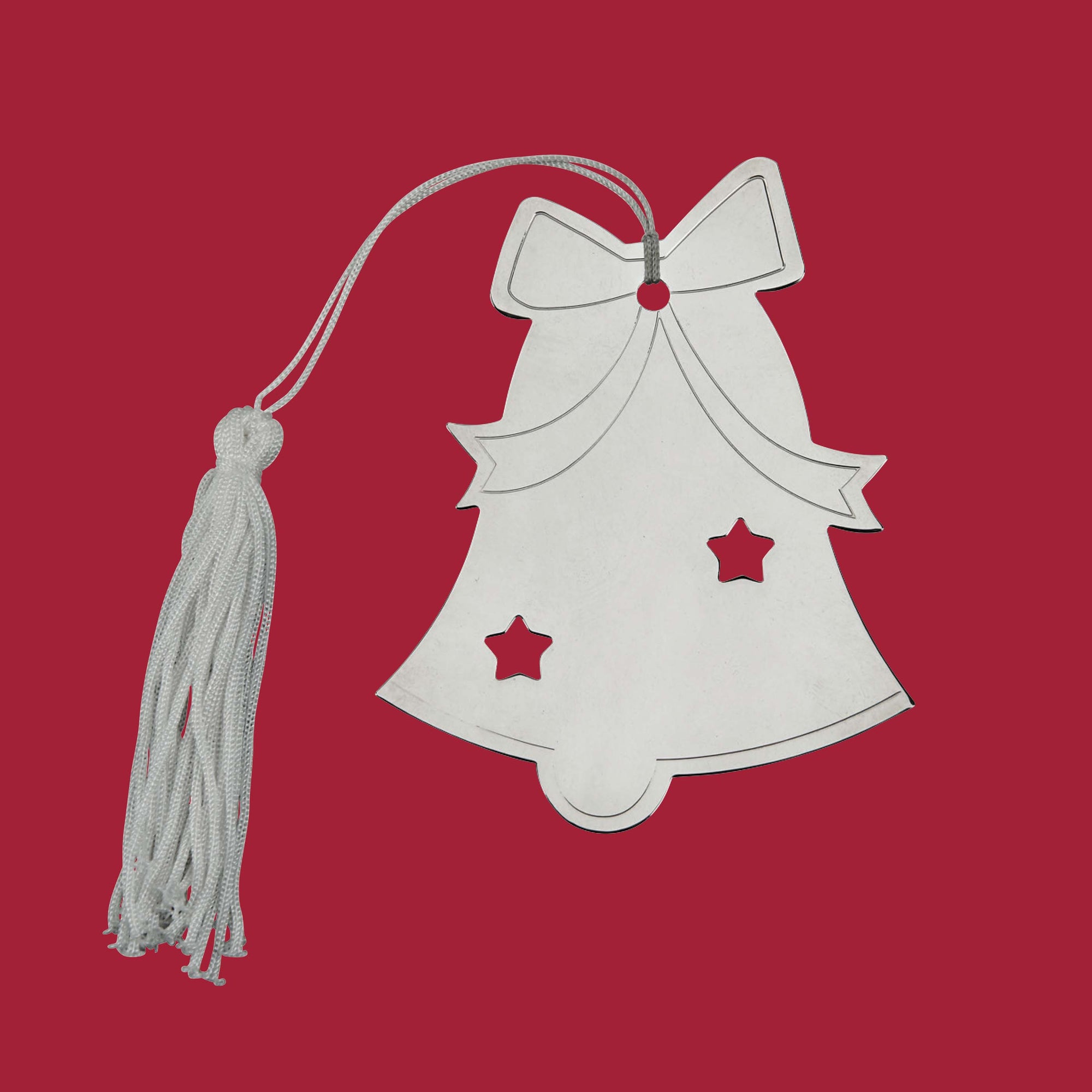 Bell Ornament W/white Tassel