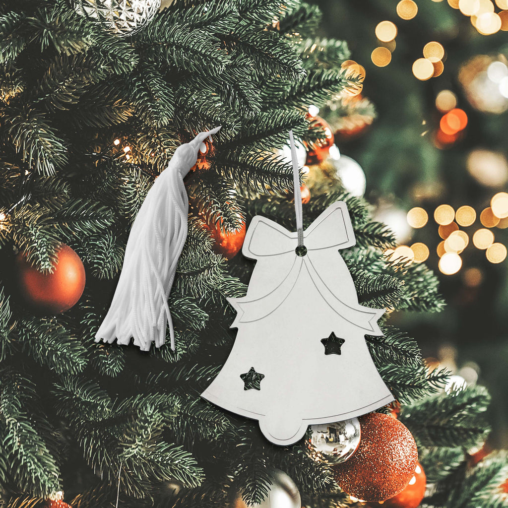 Bell Ornament W/white Tassel