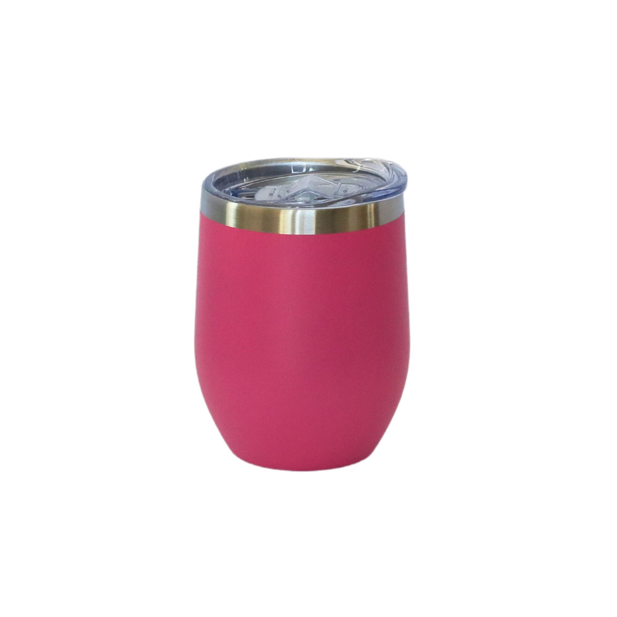 12 Oz Stemless Wine Tumbler - Hot Pink