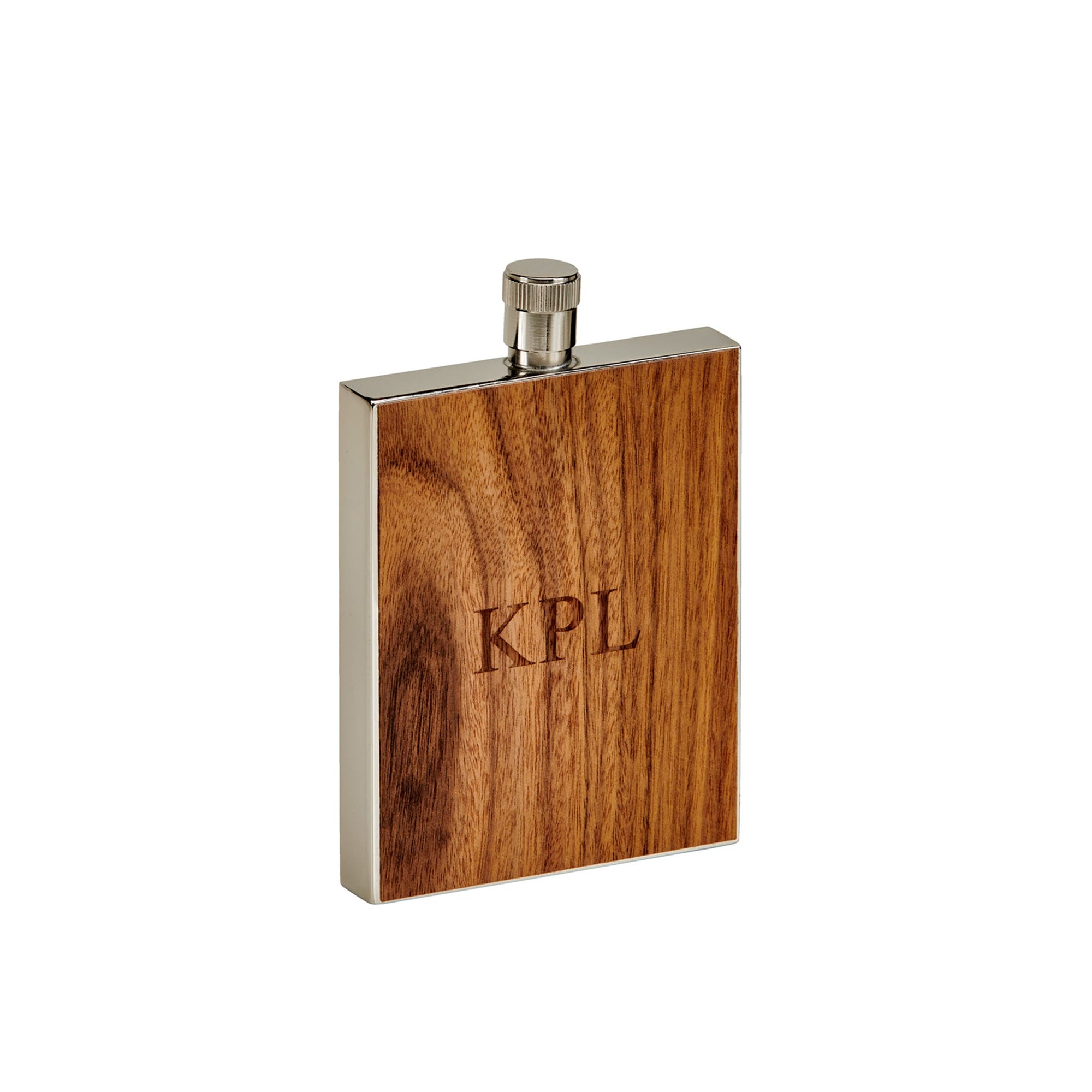 Wood Grain Flask - 3 Oz