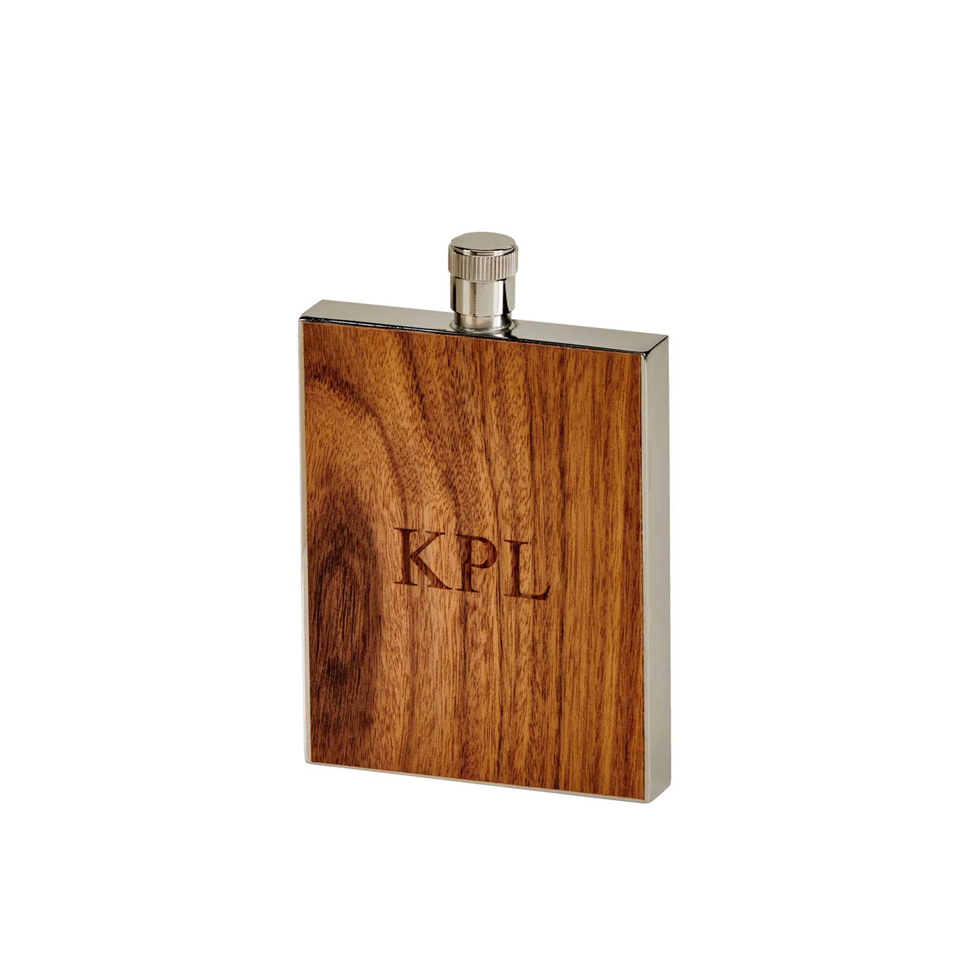 Wood Grain Flask - 3 Oz