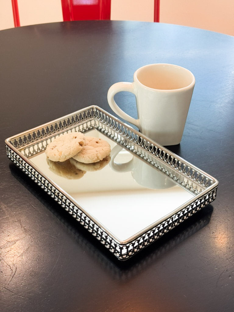 Gallery Tray with Mirror - 11" x 7"