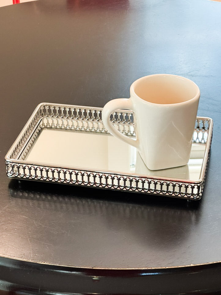 Gallery Tray with Mirror - 11" x 7"