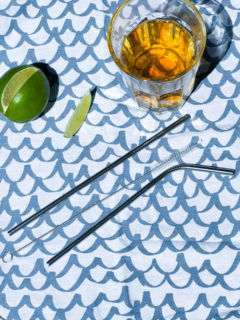 Set Of 2 Stainless Steel Straws