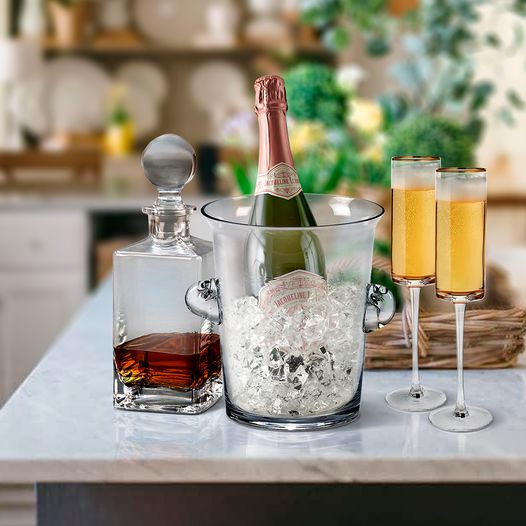 Glass Ice Bucket & Wine/Champagne Chiller