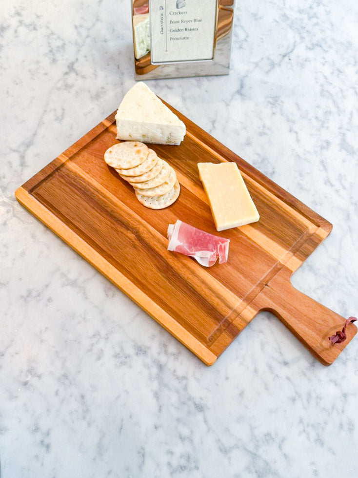 Acacia Wood Cutting Board with Handle