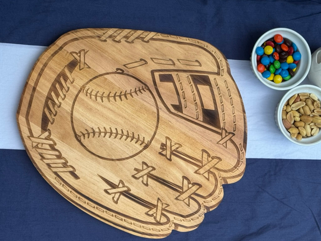 Baseball Glove Wood Board - 12" x 13.75"