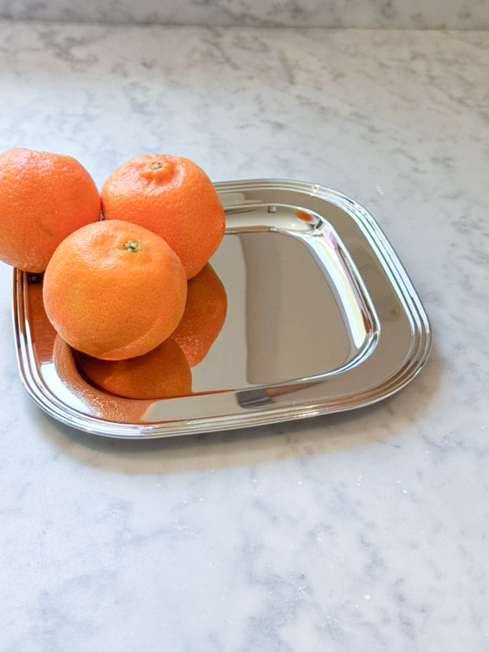 Silver Square Tray - 8"