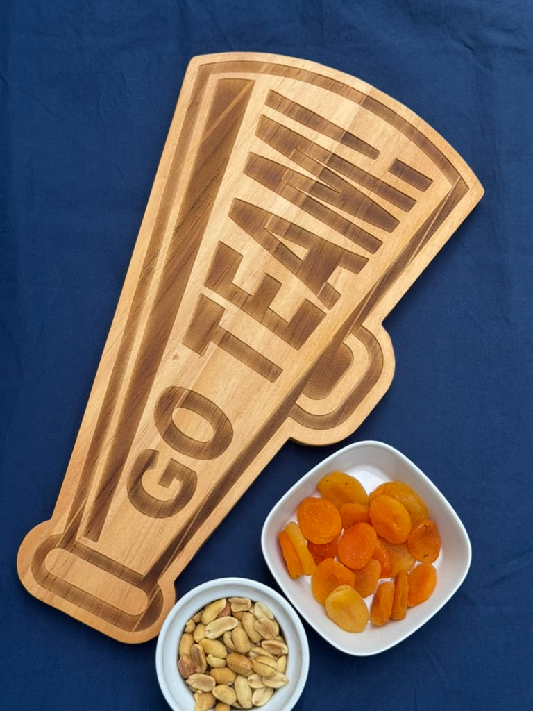 Go Team Megaphone Wood Board - 9.25" x 16"_1