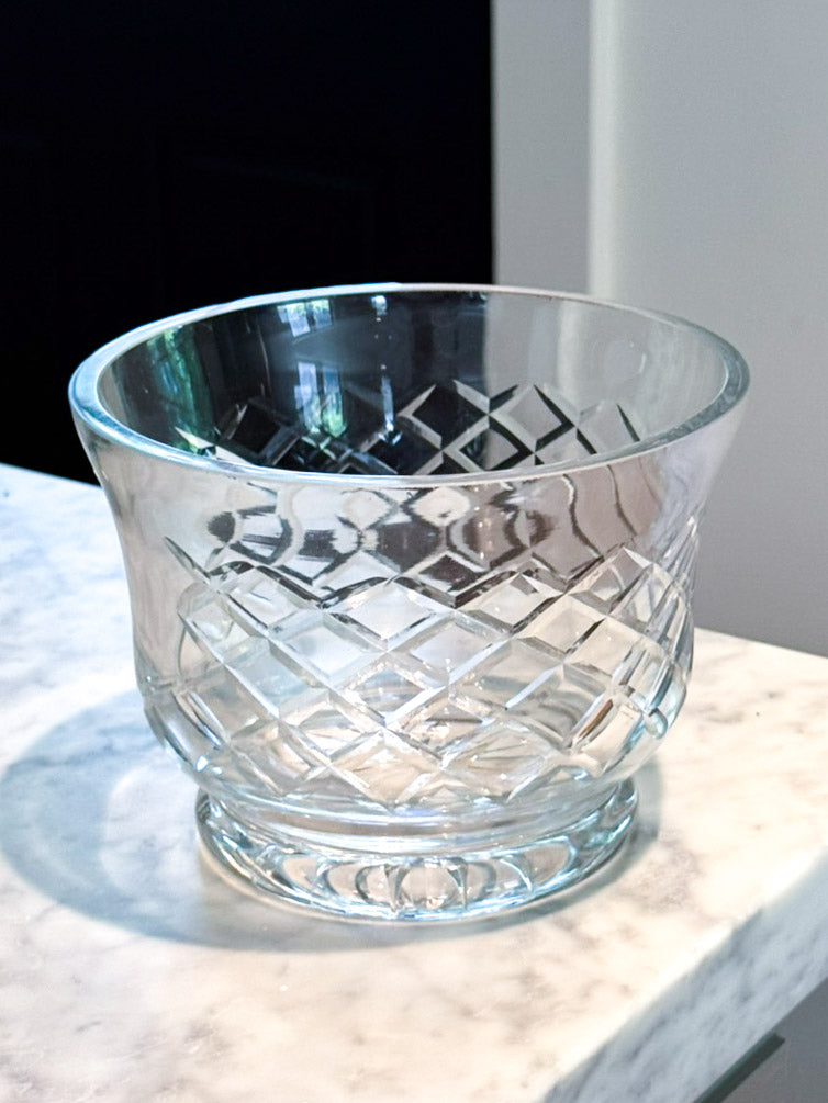 Crystal Round Flared Bowl With Medallion Ii Pattern, 5.5" X 7.5"