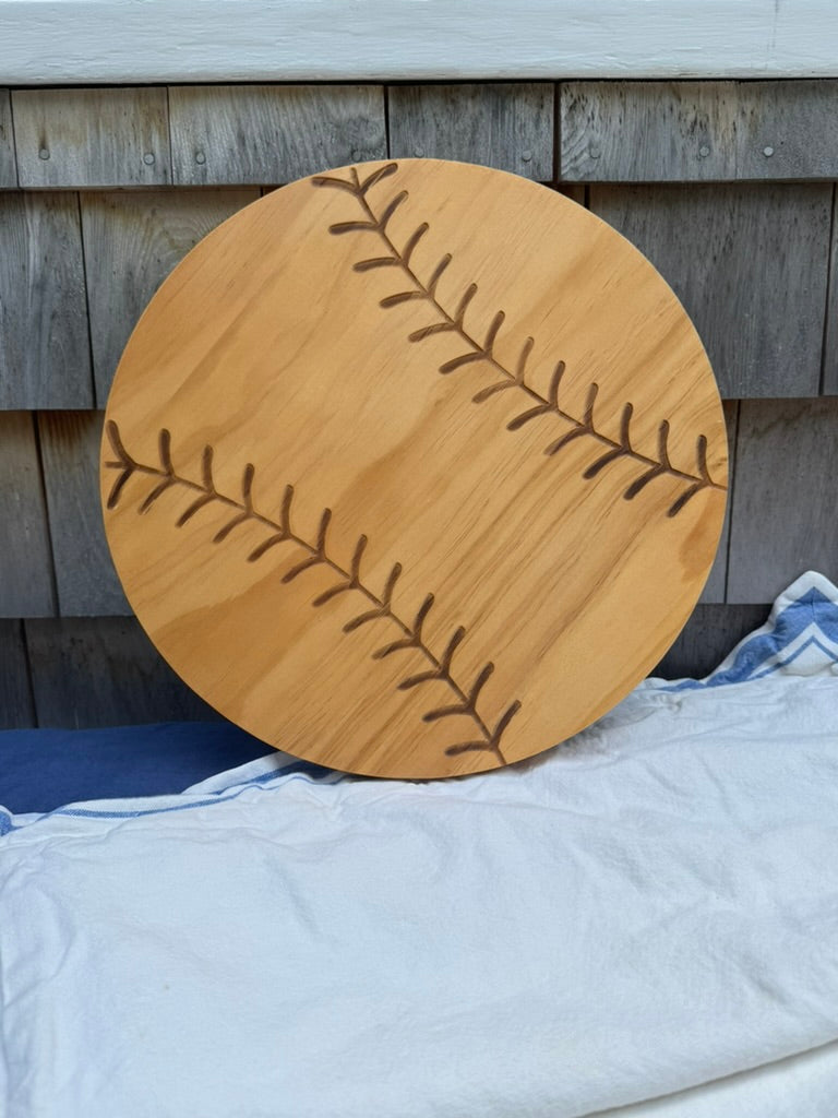Baseball Wood Board - 13"