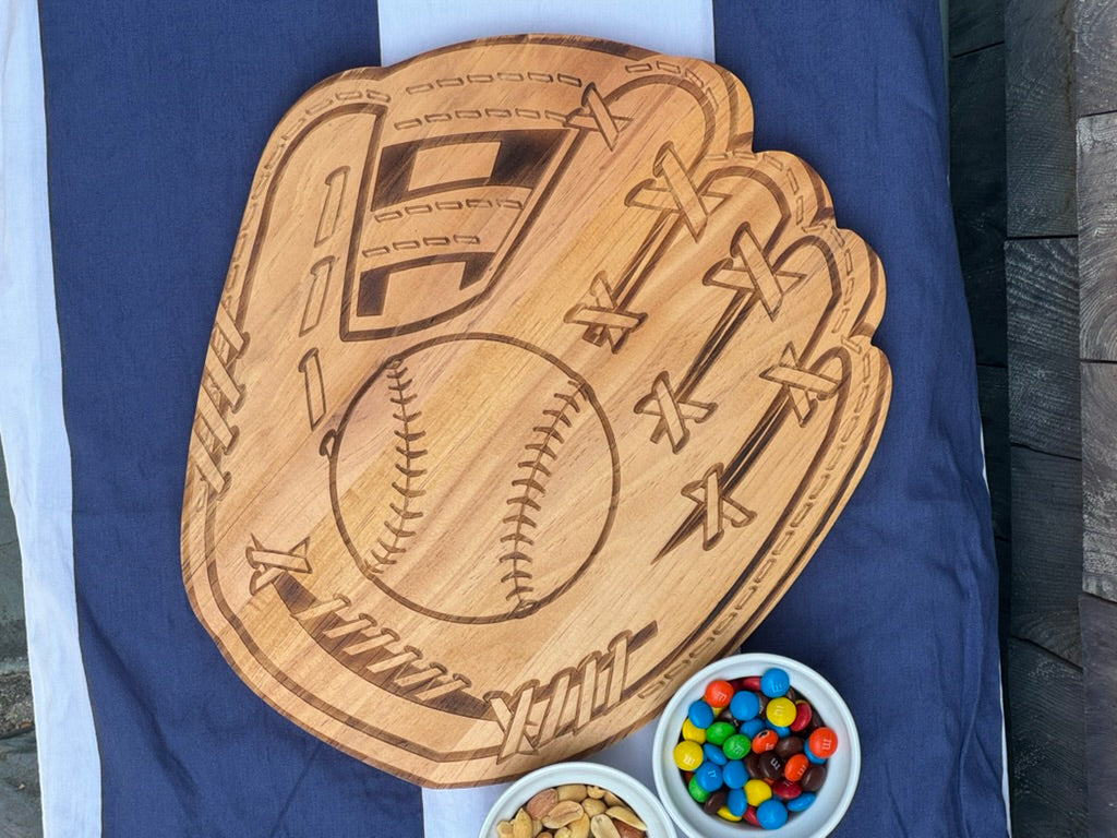Baseball Glove Wood Board - 12" x 13.75"