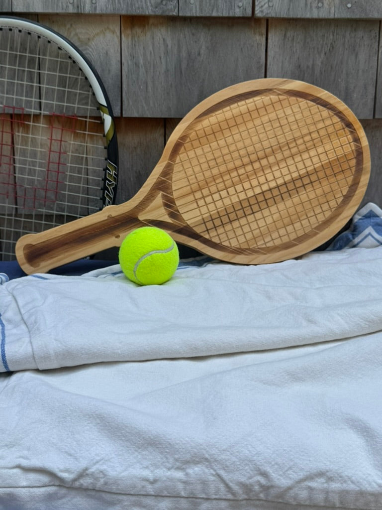 Tennis Racket Wood Board - 9" x 18"_lifestyle