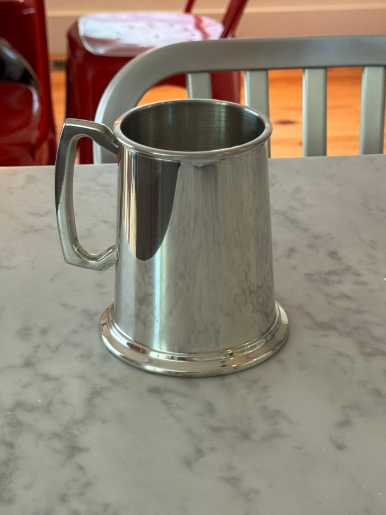 Pewter Tankard with Bright Polished Finish