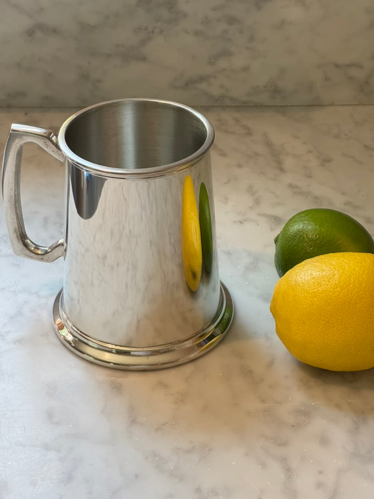 Pewter Tankard with Bright Polished Finish